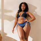 Blues and Black string bikini Set