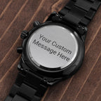 Personalize it! Black Chronograph Watch
