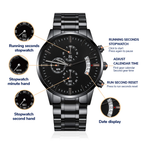 Personalize it! Black Chronograph Watch