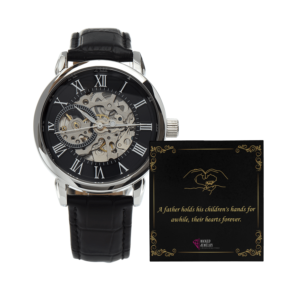 Fathers Hands Openwork Watch