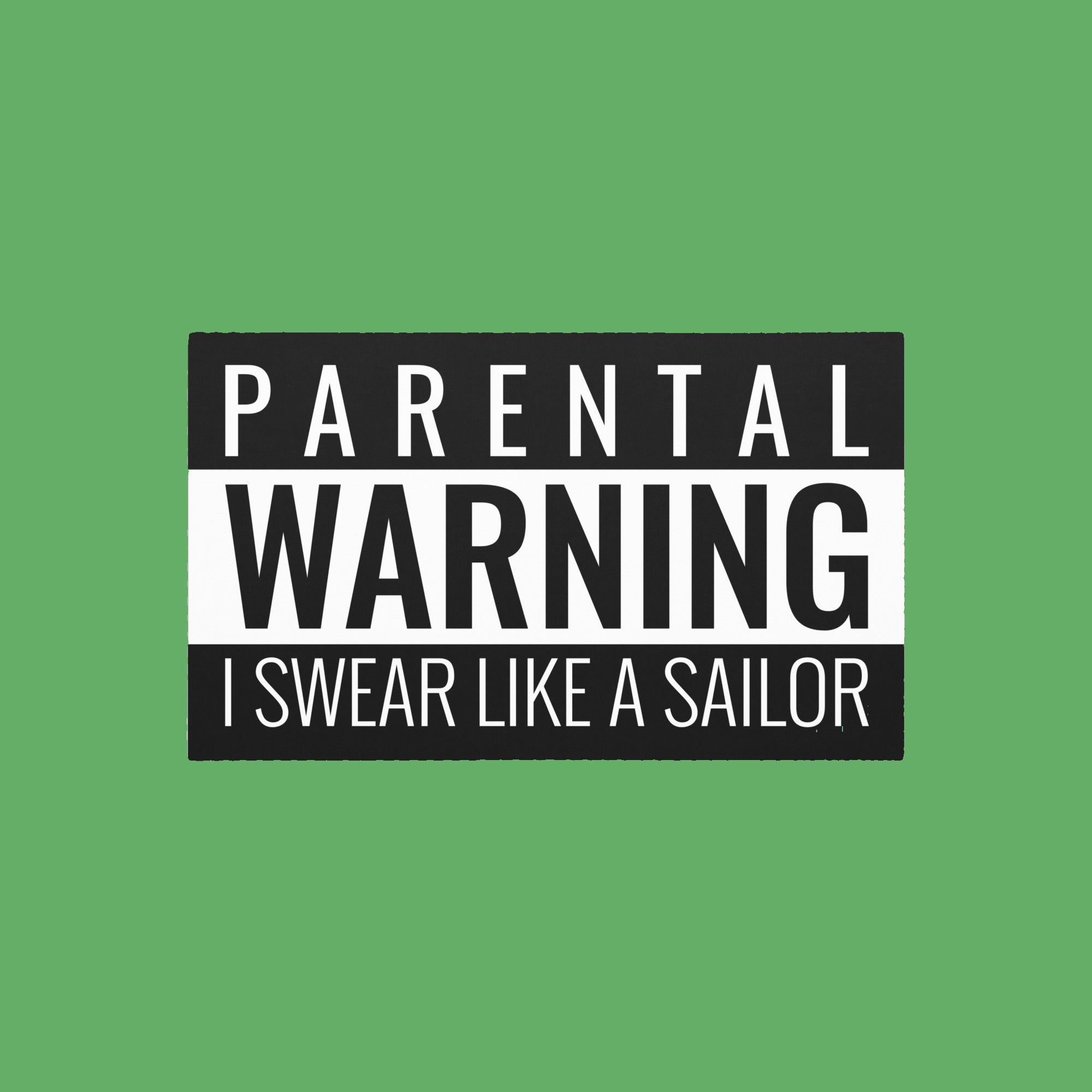 Parental Warning Car magnet