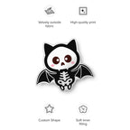 Kawaii Skeleton Bat-shaped pillow