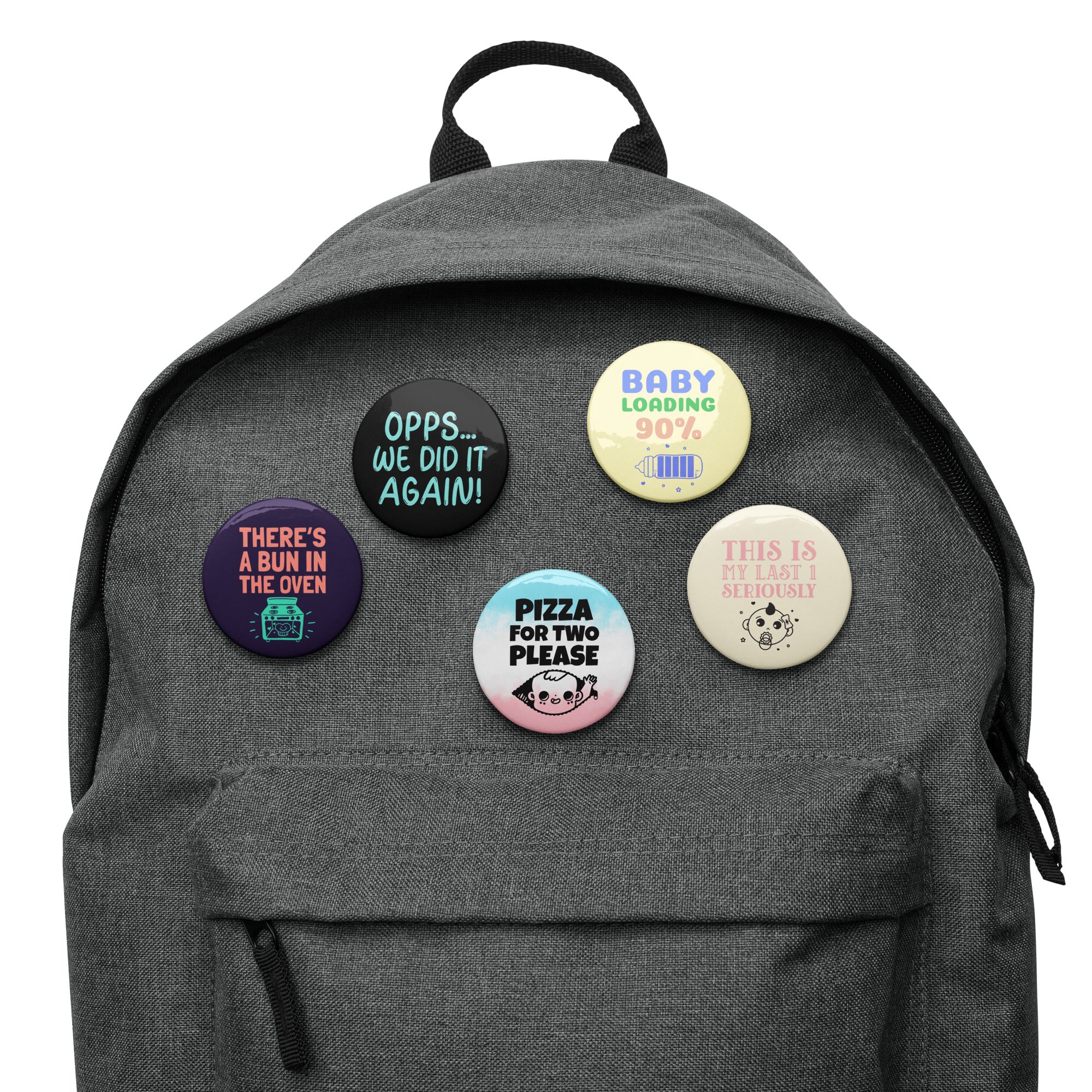 Having a Baby! -Set of pin 5 buttons