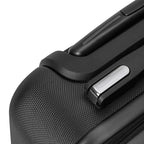 Black and White Striped Hard-shell suitcase