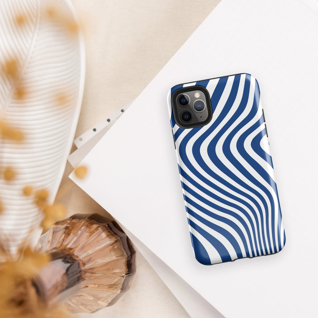 Blue Swirl Tough Case for iPhone®