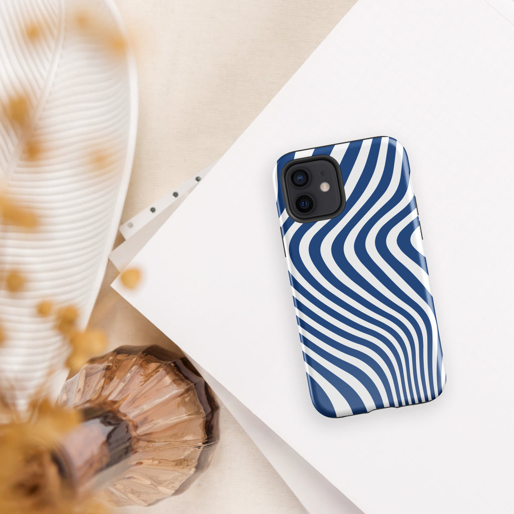 Blue Swirl Tough Case for iPhone®