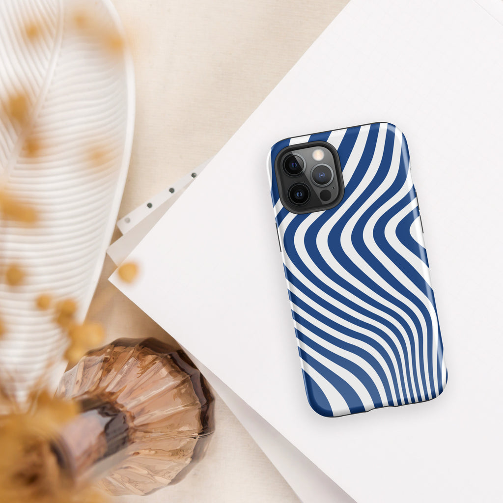 Blue Swirl Tough Case for iPhone®