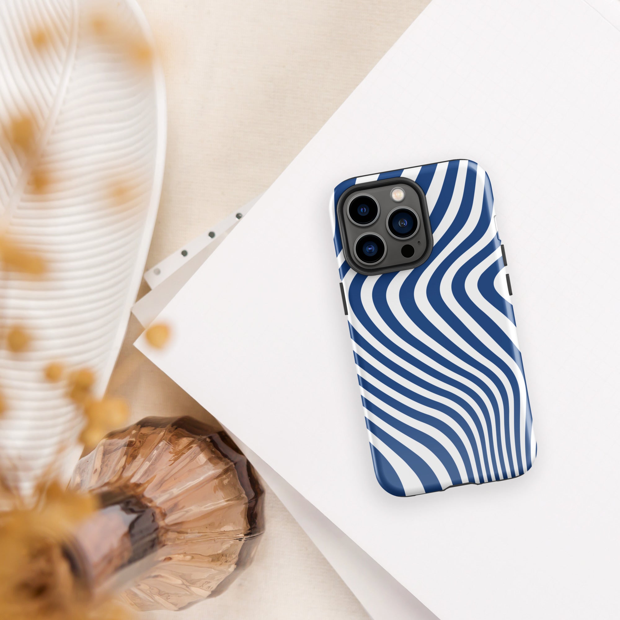 Blue Swirl Tough Case for iPhone®