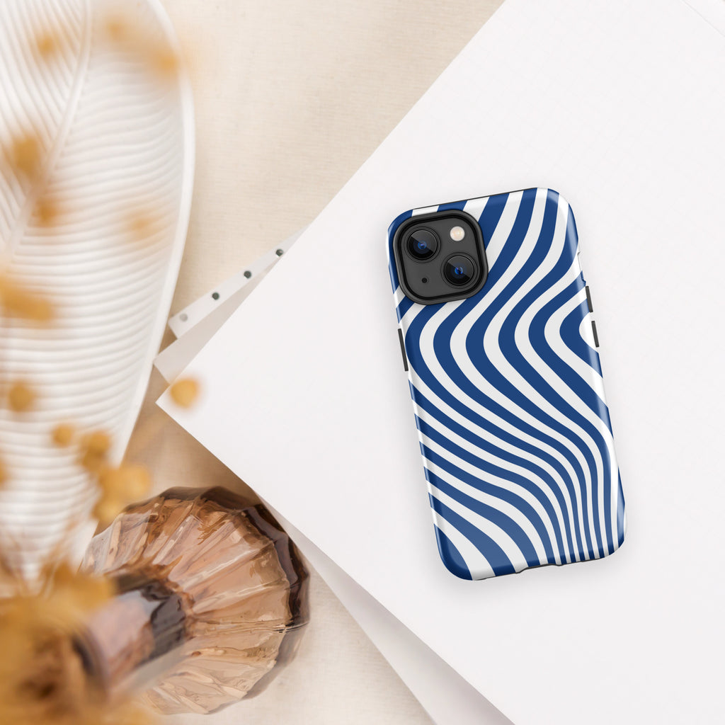 Blue Swirl Tough Case for iPhone®