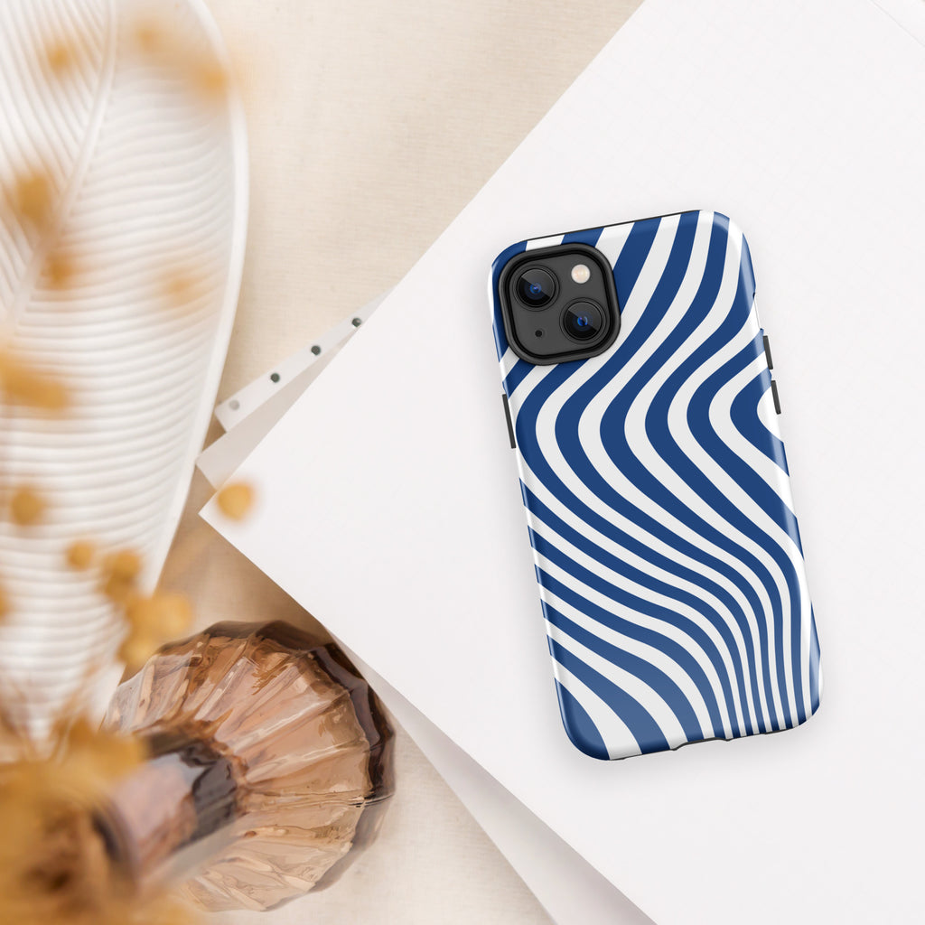Blue Swirl Tough Case for iPhone®