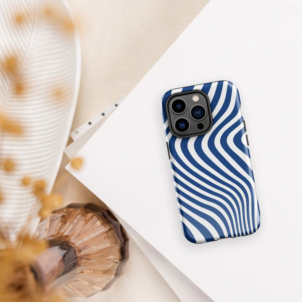 Blue Swirl Tough Case for iPhone®