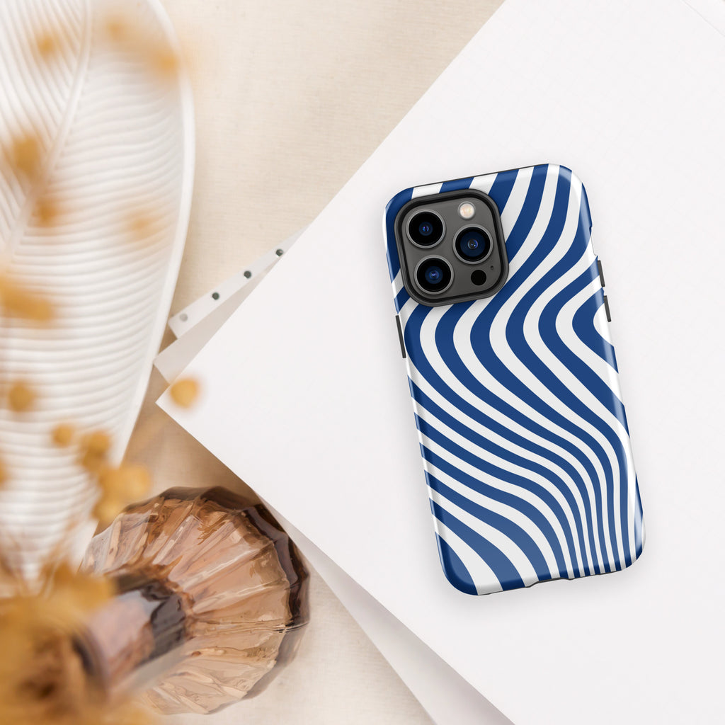 Blue Swirl Tough Case for iPhone®