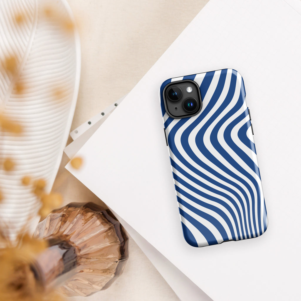 Blue Swirl Tough Case for iPhone®