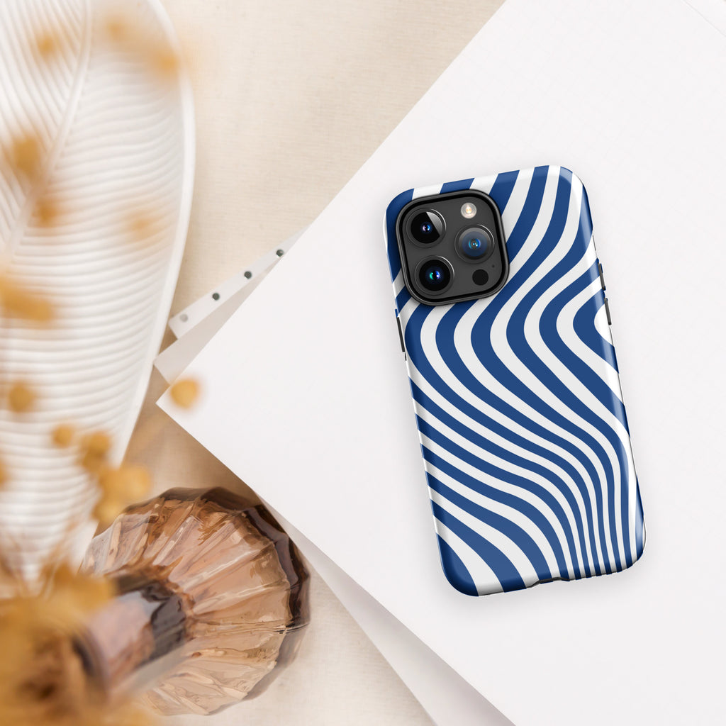 Blue Swirl Tough Case for iPhone®
