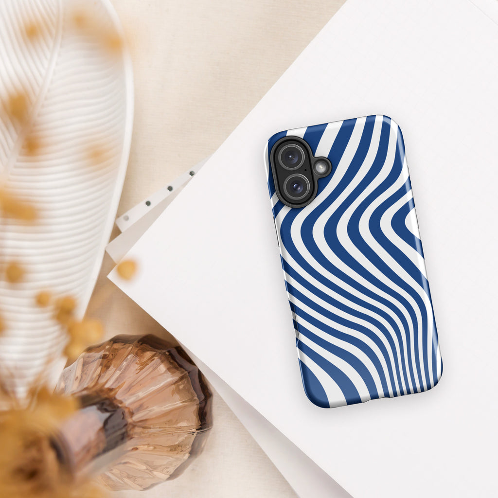 Blue Swirl Tough Case for iPhone®