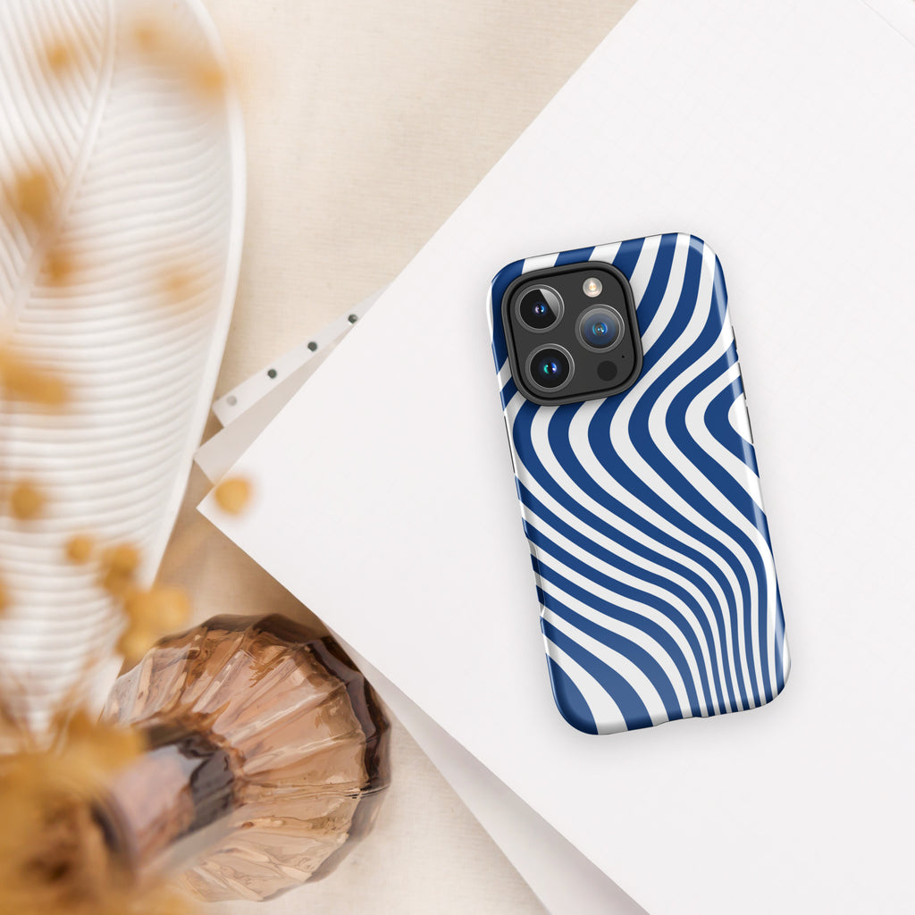 Blue Swirl Tough Case for iPhone®