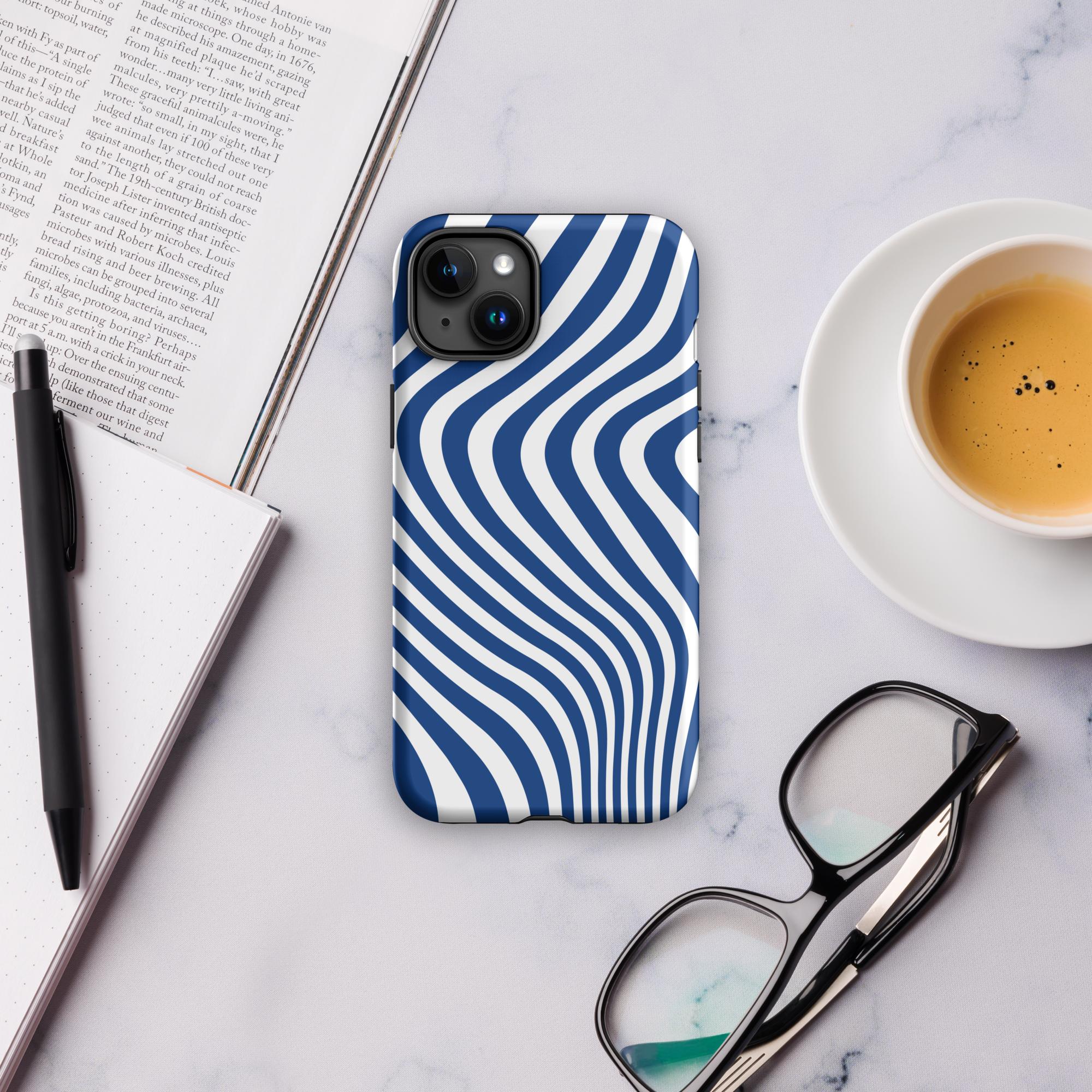 Blue Swirl Tough Case for iPhone®