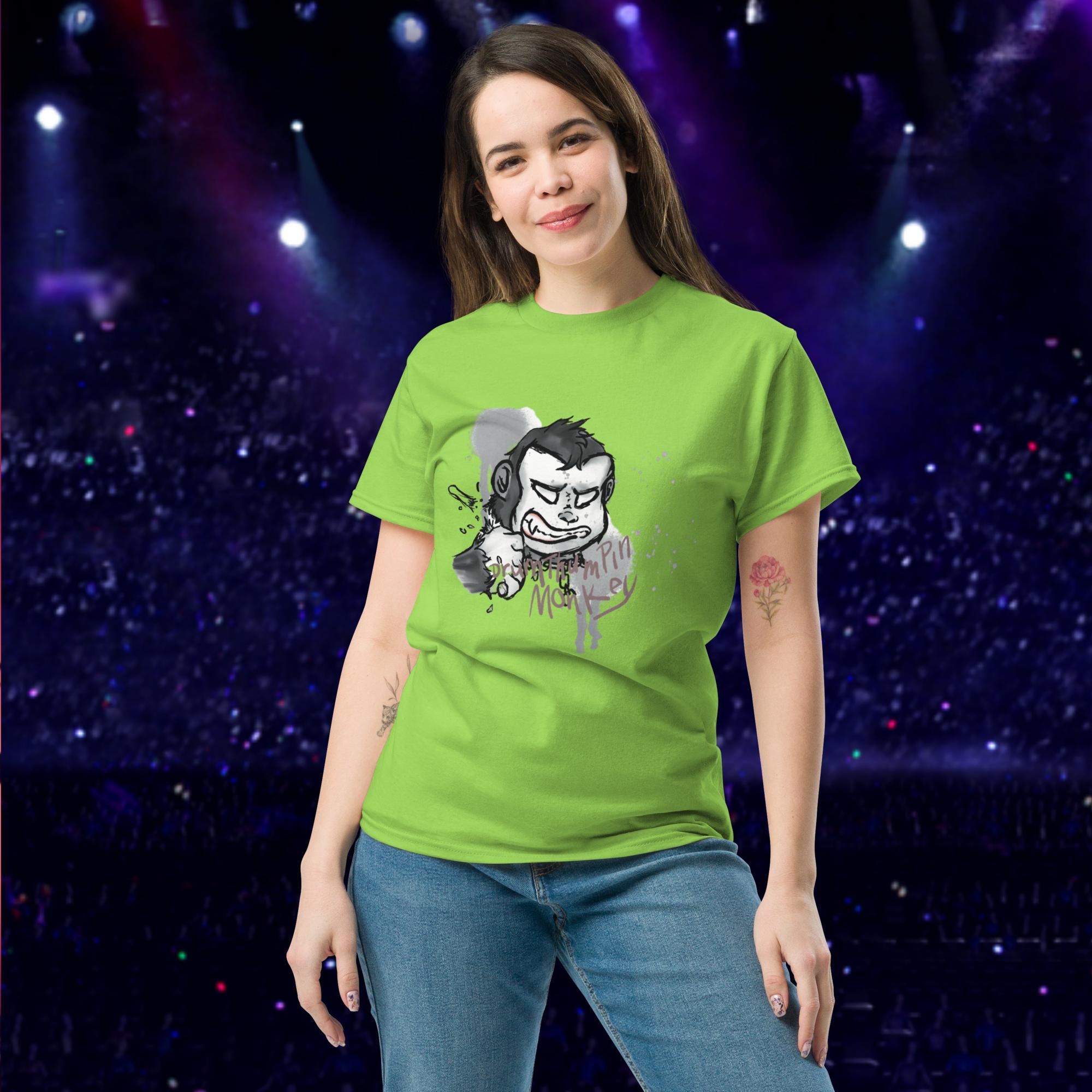 Drum Thumpin Monkey Logo shirt