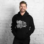 Black Cats Only, with right arm print Hoodie