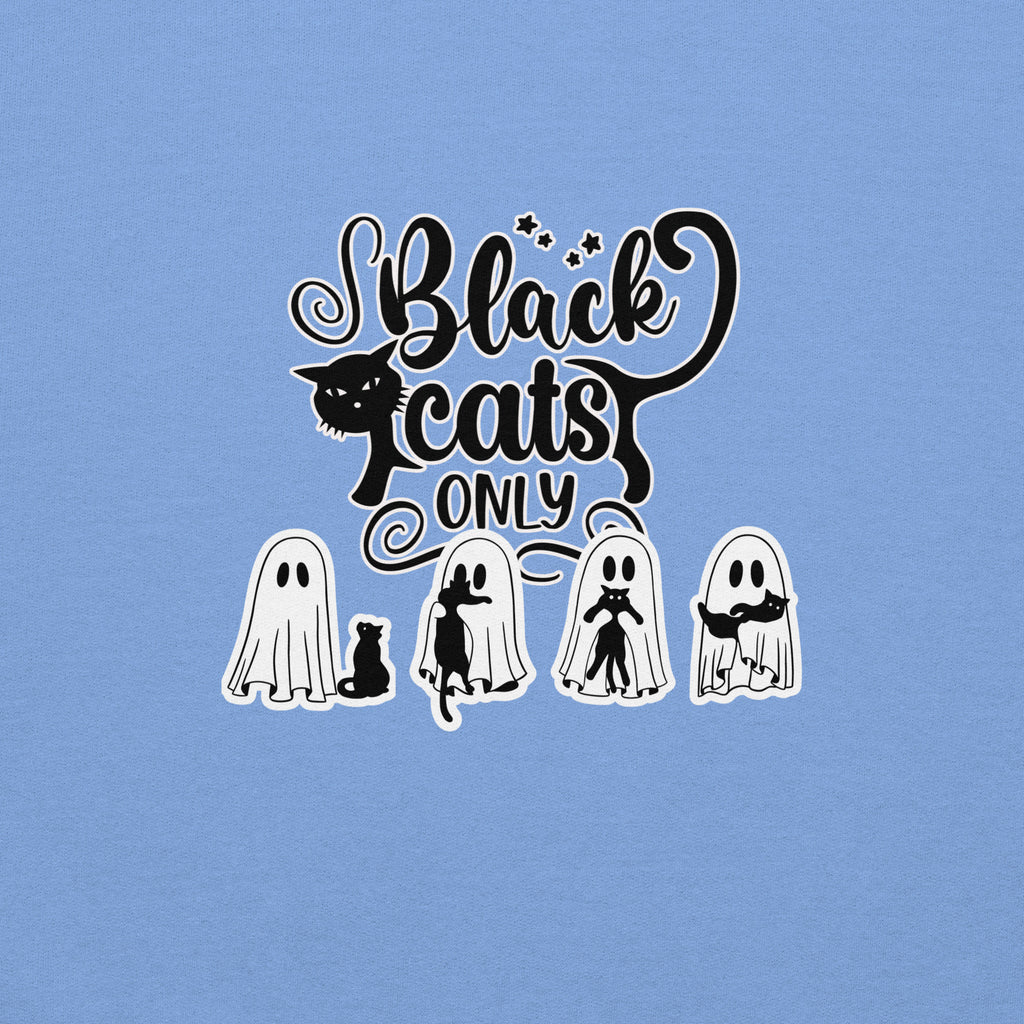 Black Cats Only, front side only version Unisex Hoodie